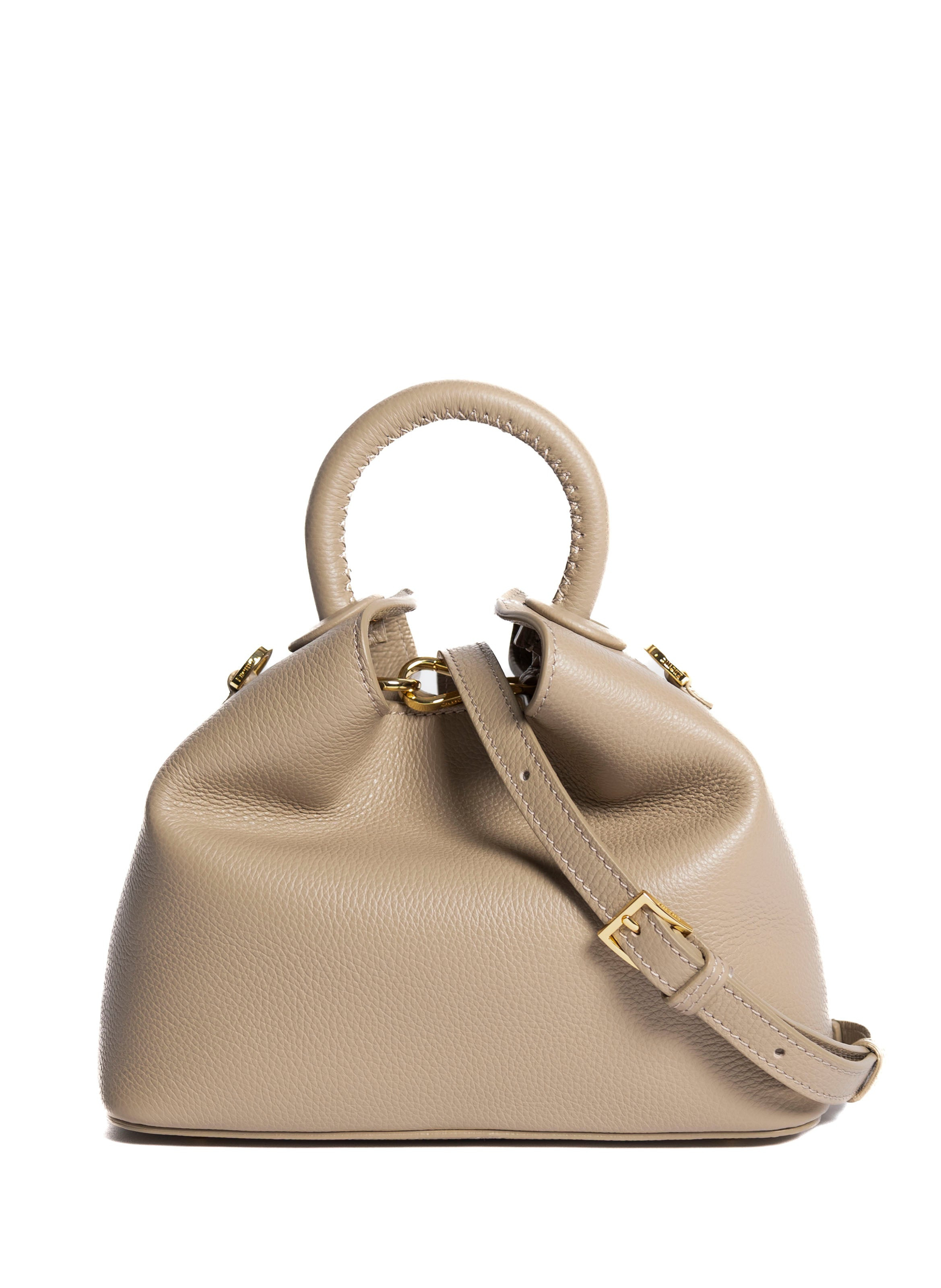 Baozi Pebbled Leather Taupe/Pre Order Delivery in 3 Weeks - 4