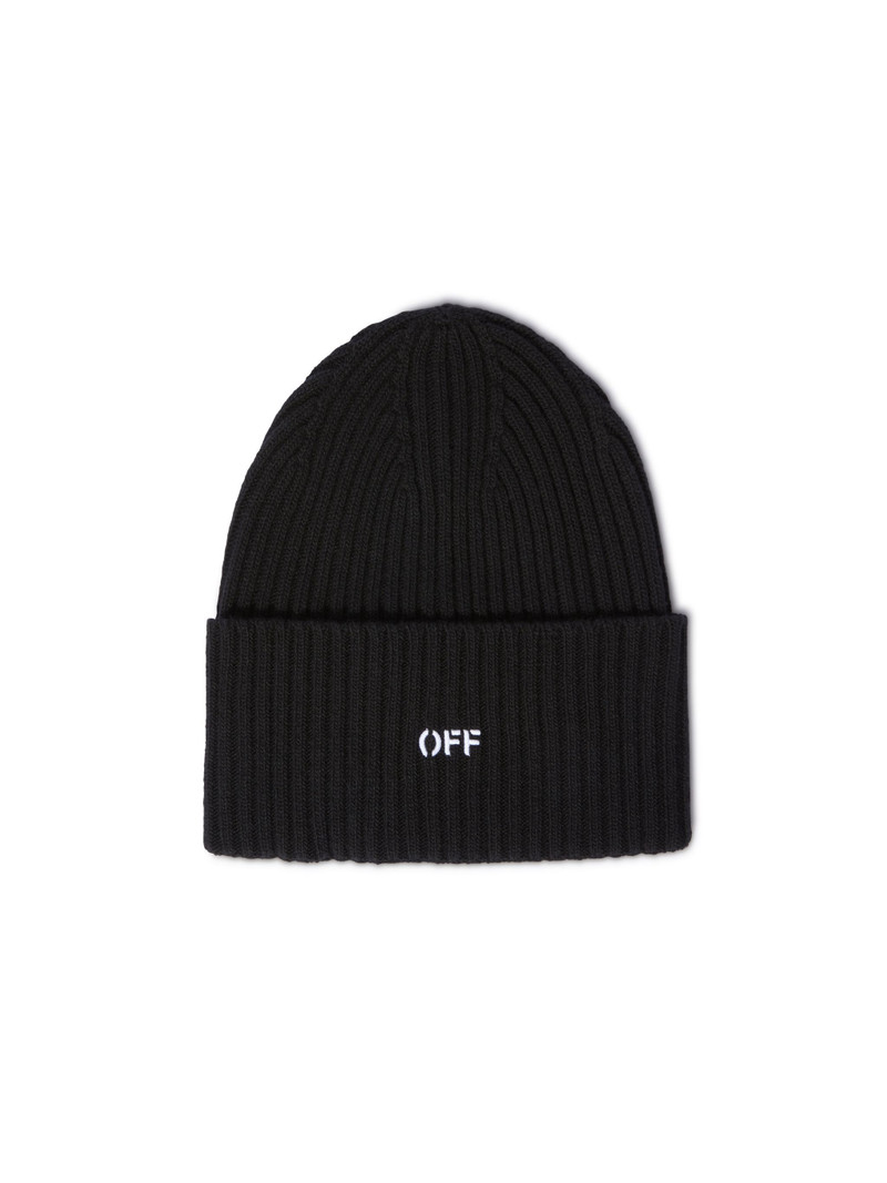 블랙 스탬프 느슨한 Beanie 1