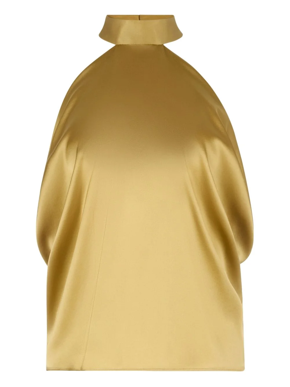 halterneck satin blouse - 1