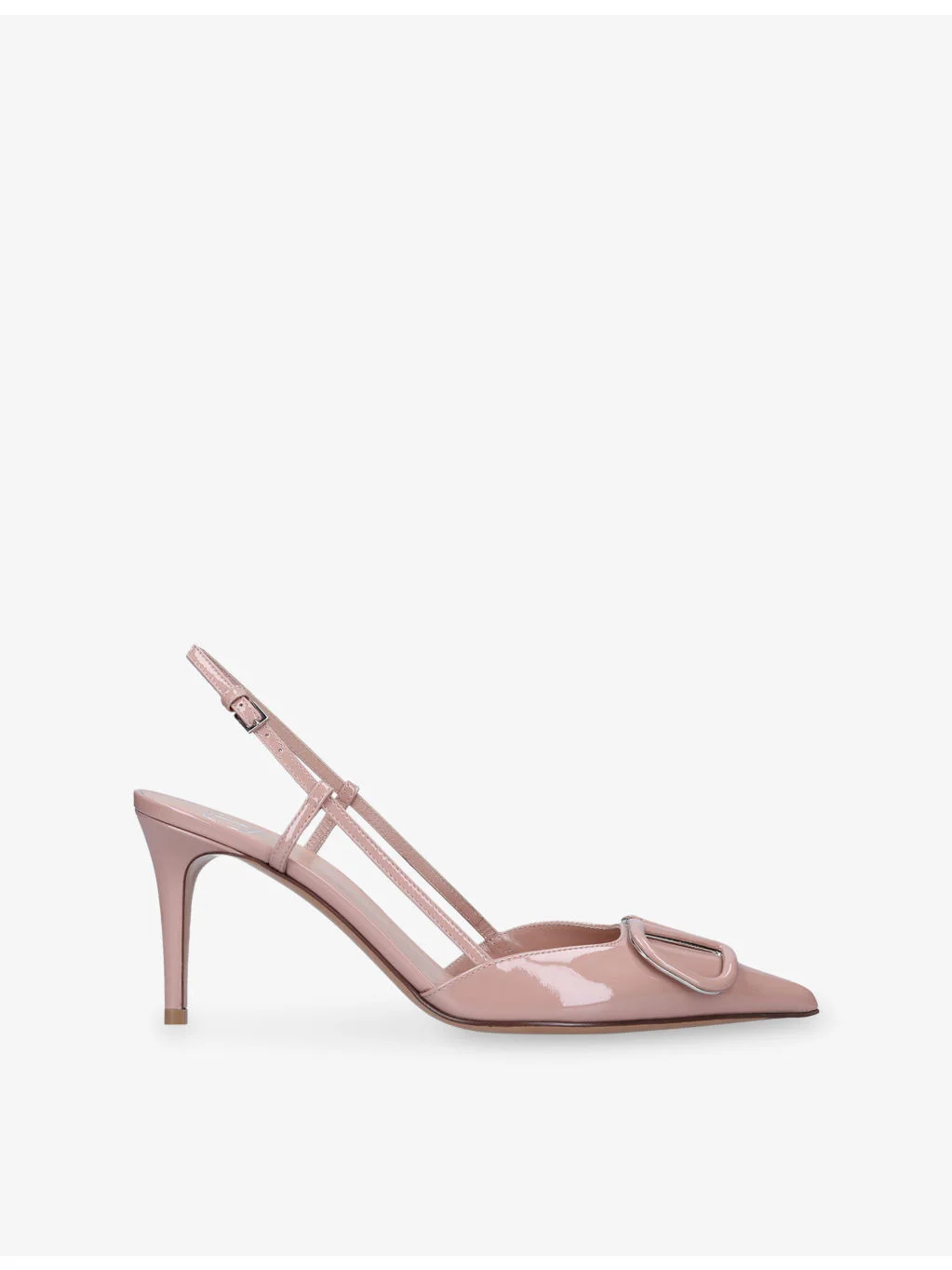 VLogo Signature Patent-Leather Courts - 1