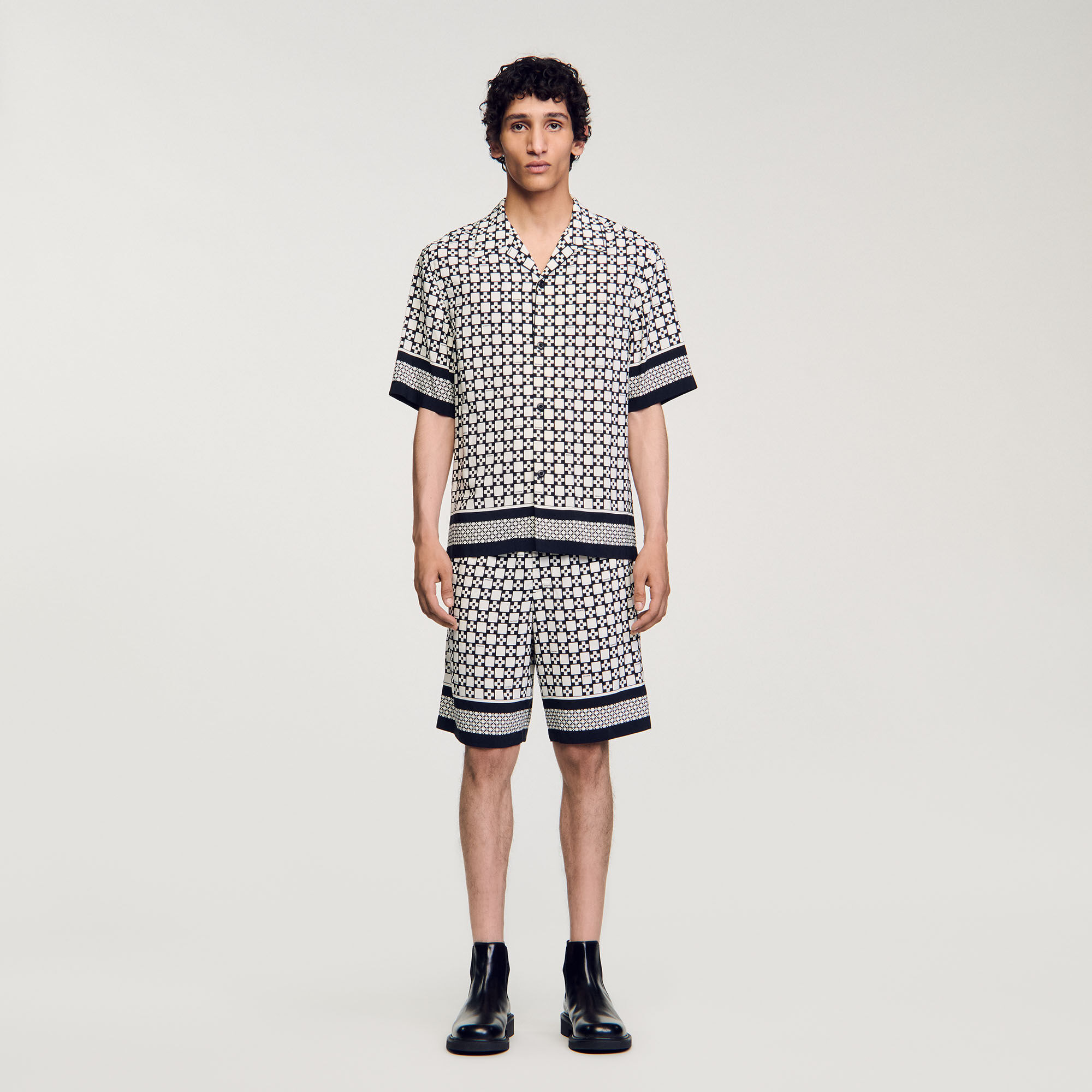 SQUARE CROSS SHORT-SLEEVED SHIRT - 3