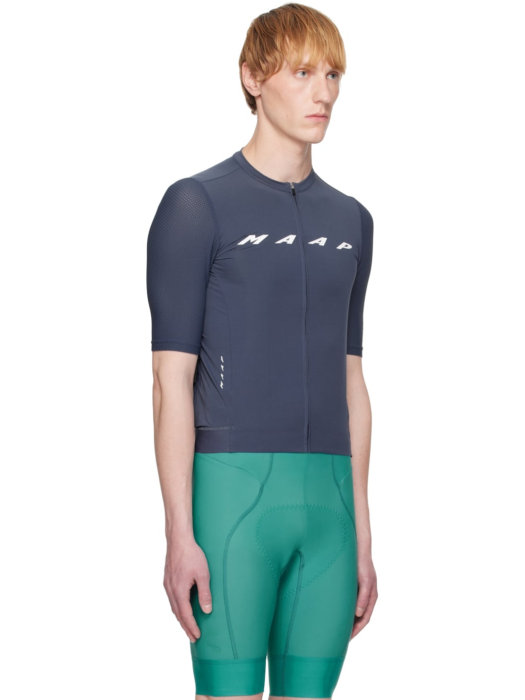 Navy Evade Pro Base Jersey 2.0 Cycling Top - 2