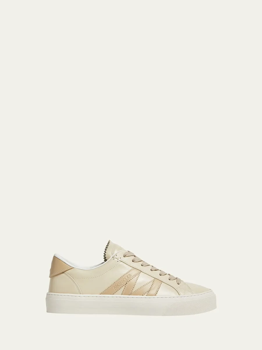 Monaco Leather Low-Top Sneakers - 1
