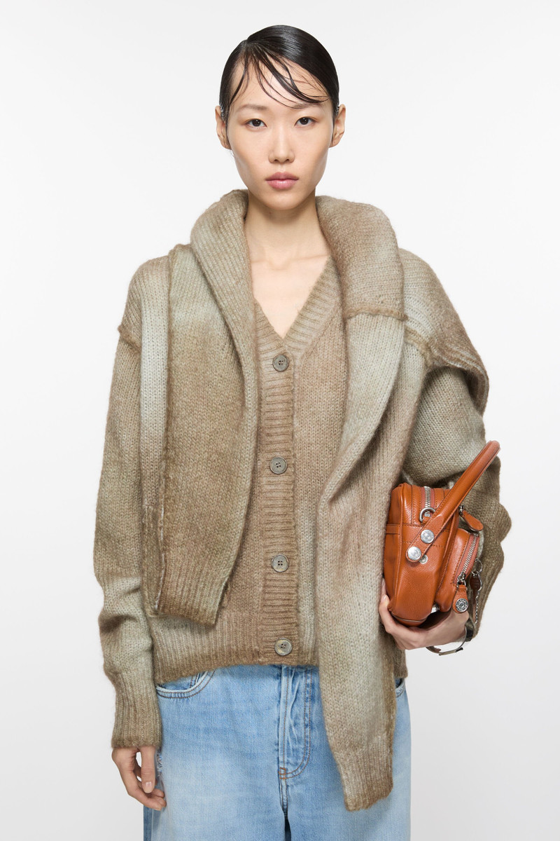 Cardigan sprayed finish - Mushroom beige 1