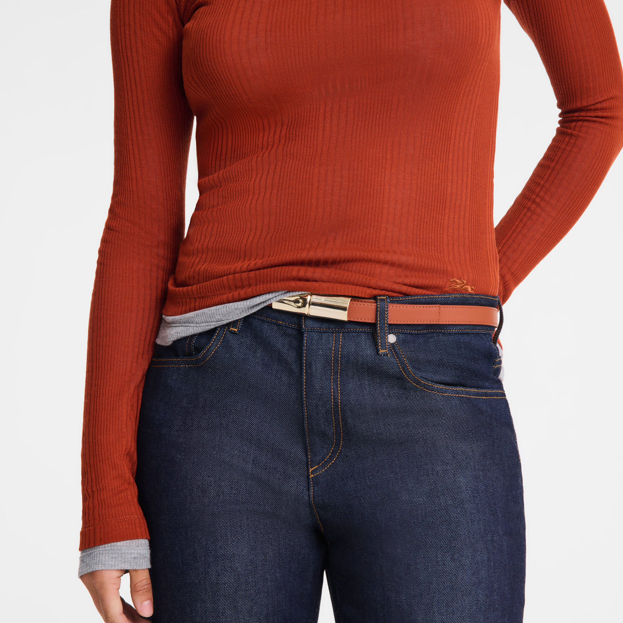Le Roseau Ladies' belt Bark - Leather - 2