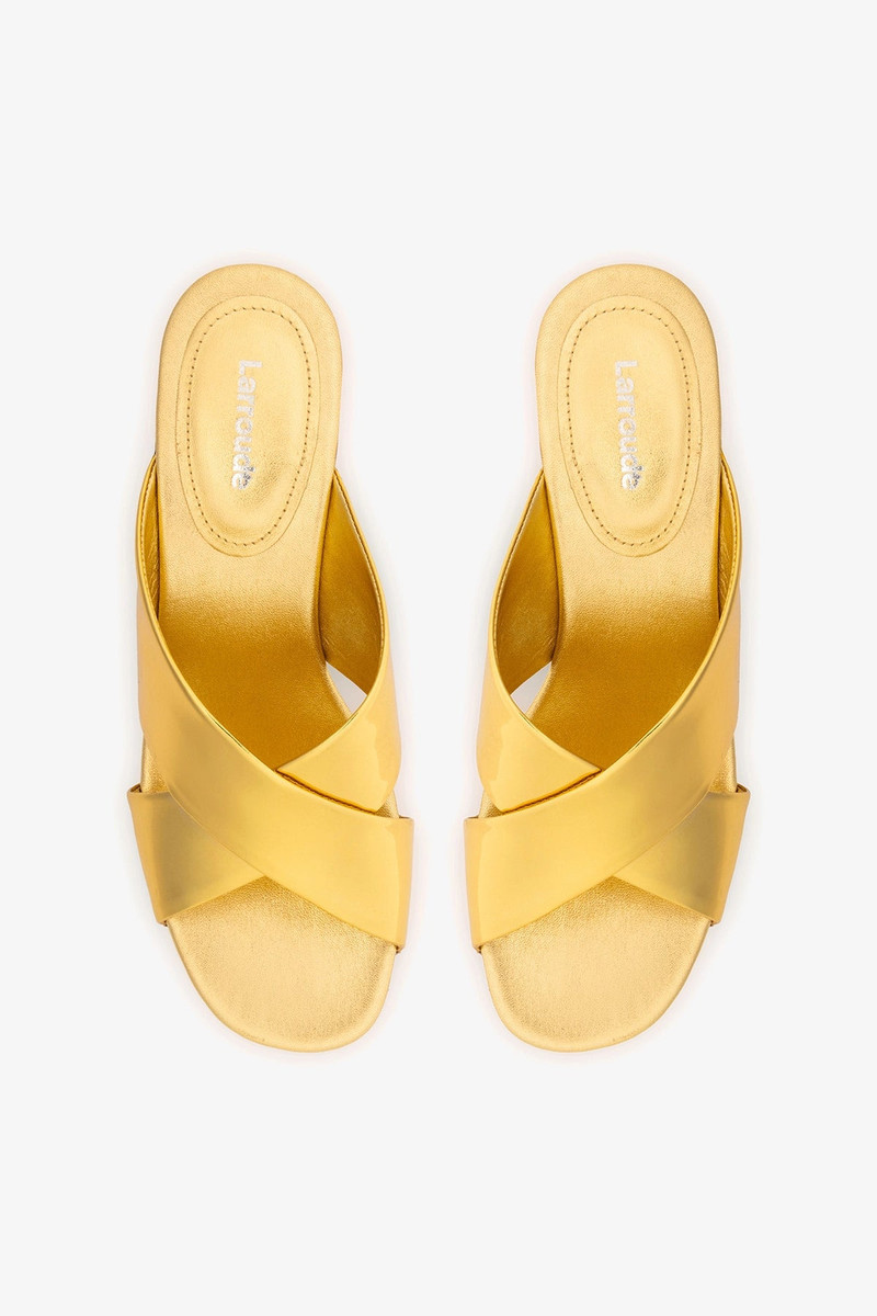 Talitha Dolly Mule In Gold Specchio 4