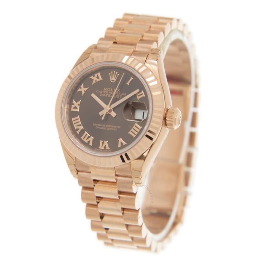 Rolex Lady Datejust 18kt Rose Gold Automatic Brown Dial Ladies Watch 279175-0014 - 4