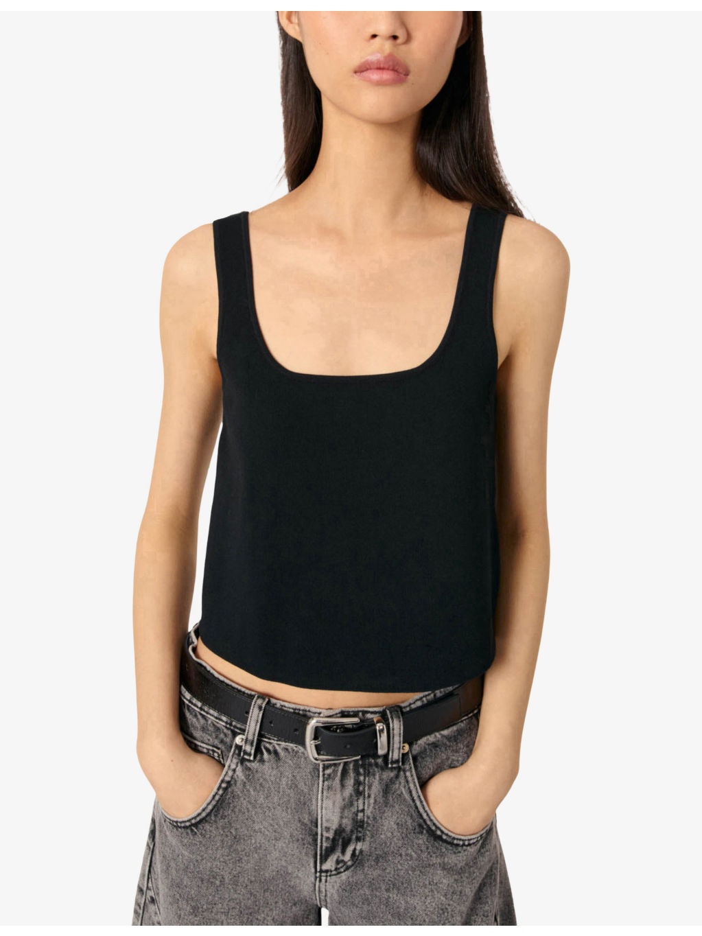 Maclyne sleeveless stretch-knit top - 4