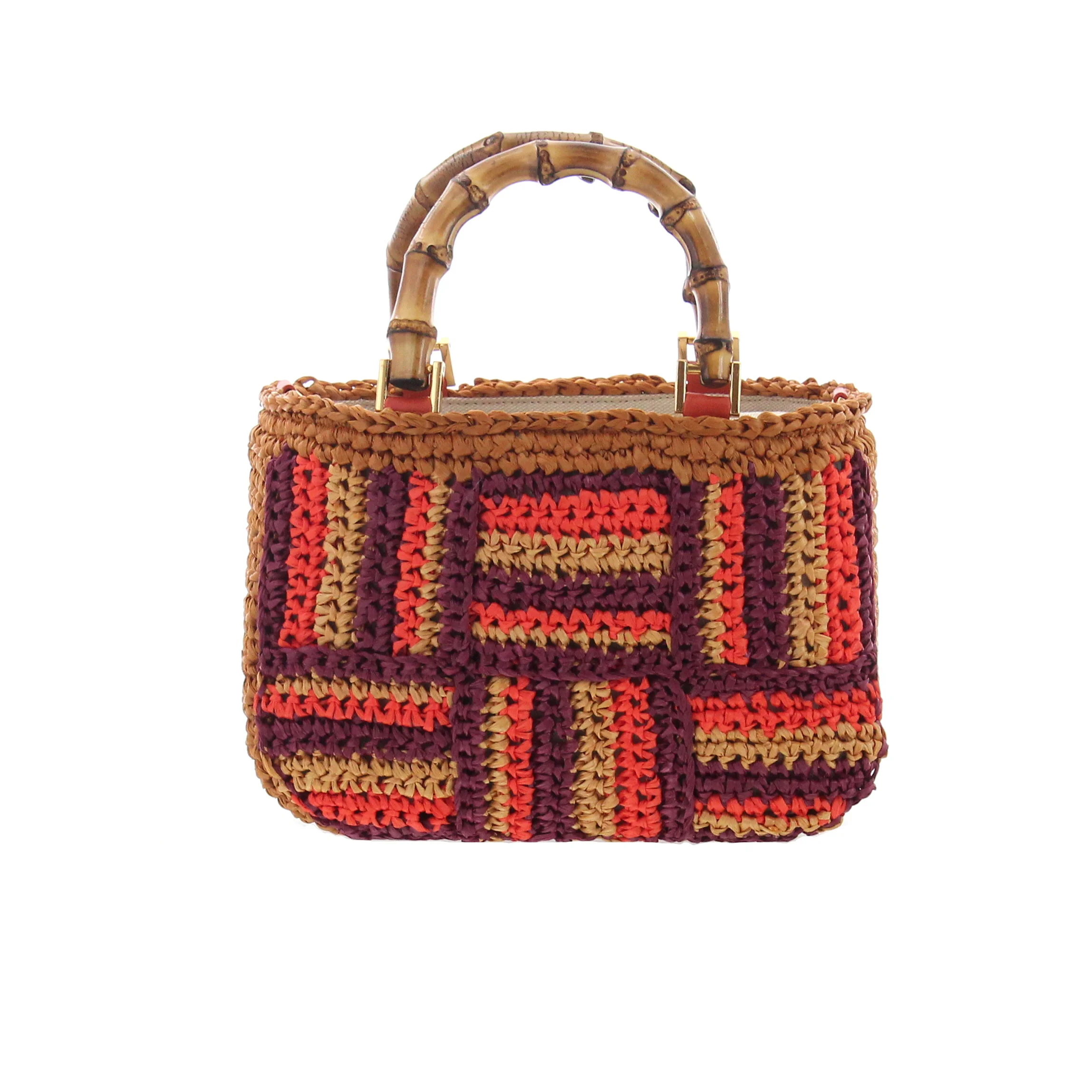 Carla Saint Barth – Rafia Small Shopping – Cuoio - 1