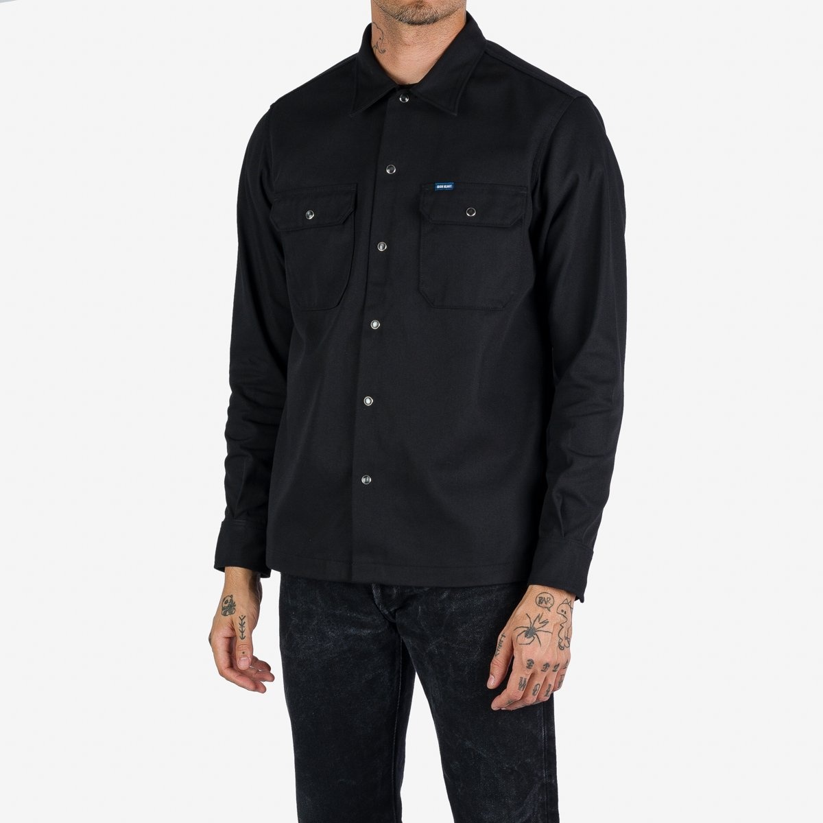 IHSH-364-BLK 11oz T/C Mechanic Shirt - Black - 2