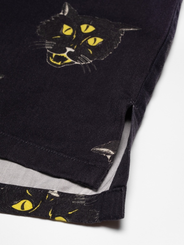 Arvid The Cat Hawaii Shirt Antracite - 3