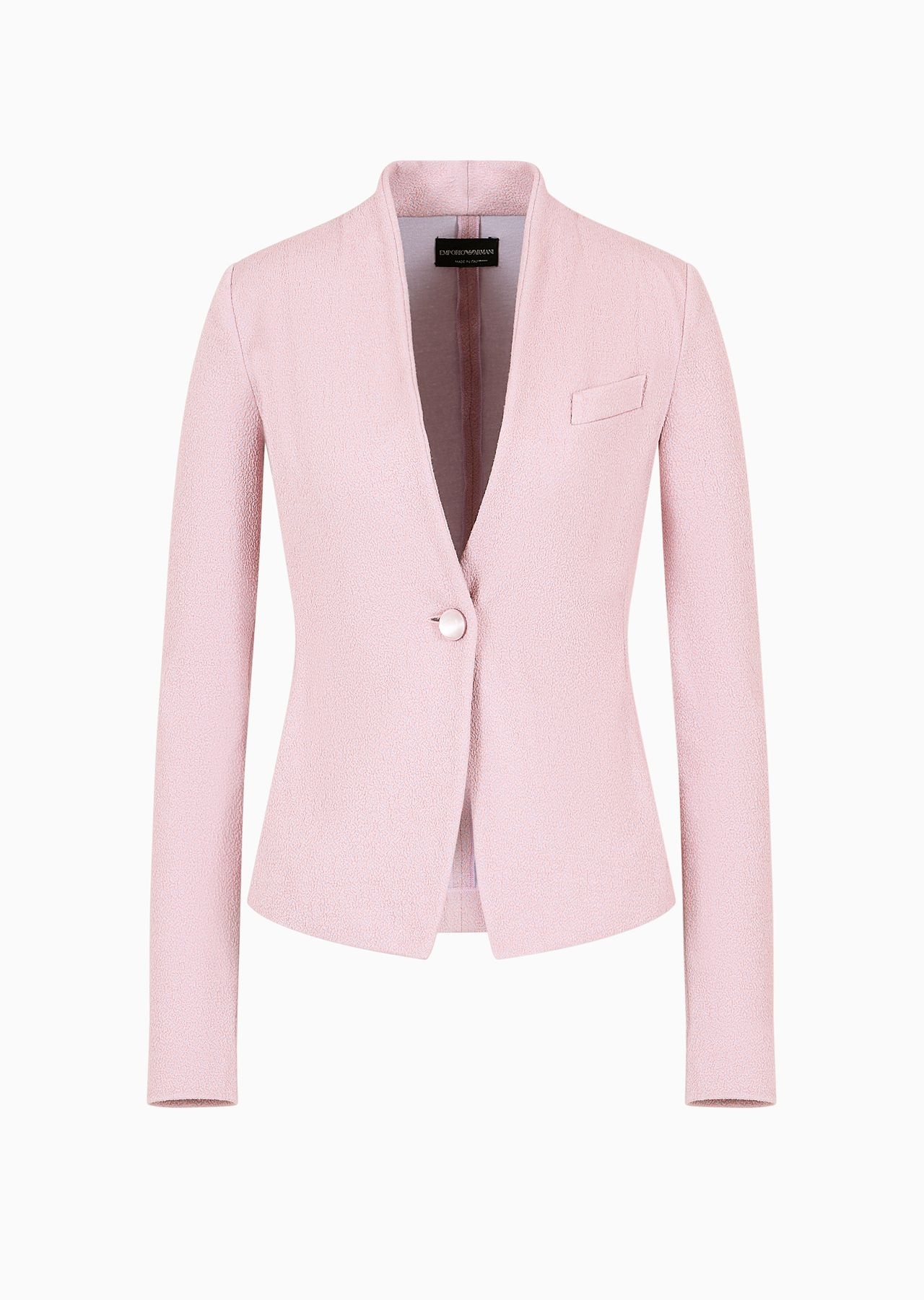 Single-breasted jacket in jacquard - 1