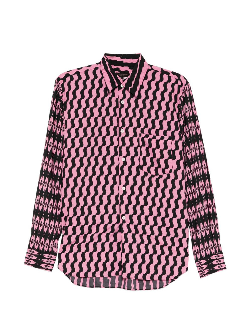 abstract-print long-sleeve shirt 1