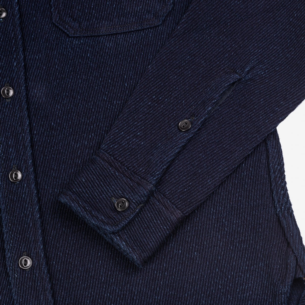IHSH-288-IND 14oz Kersey Work Shirt Indigo - 4