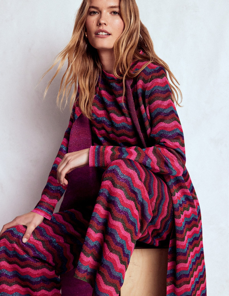Edge to Edge Cardigan Coat-Multi - 1