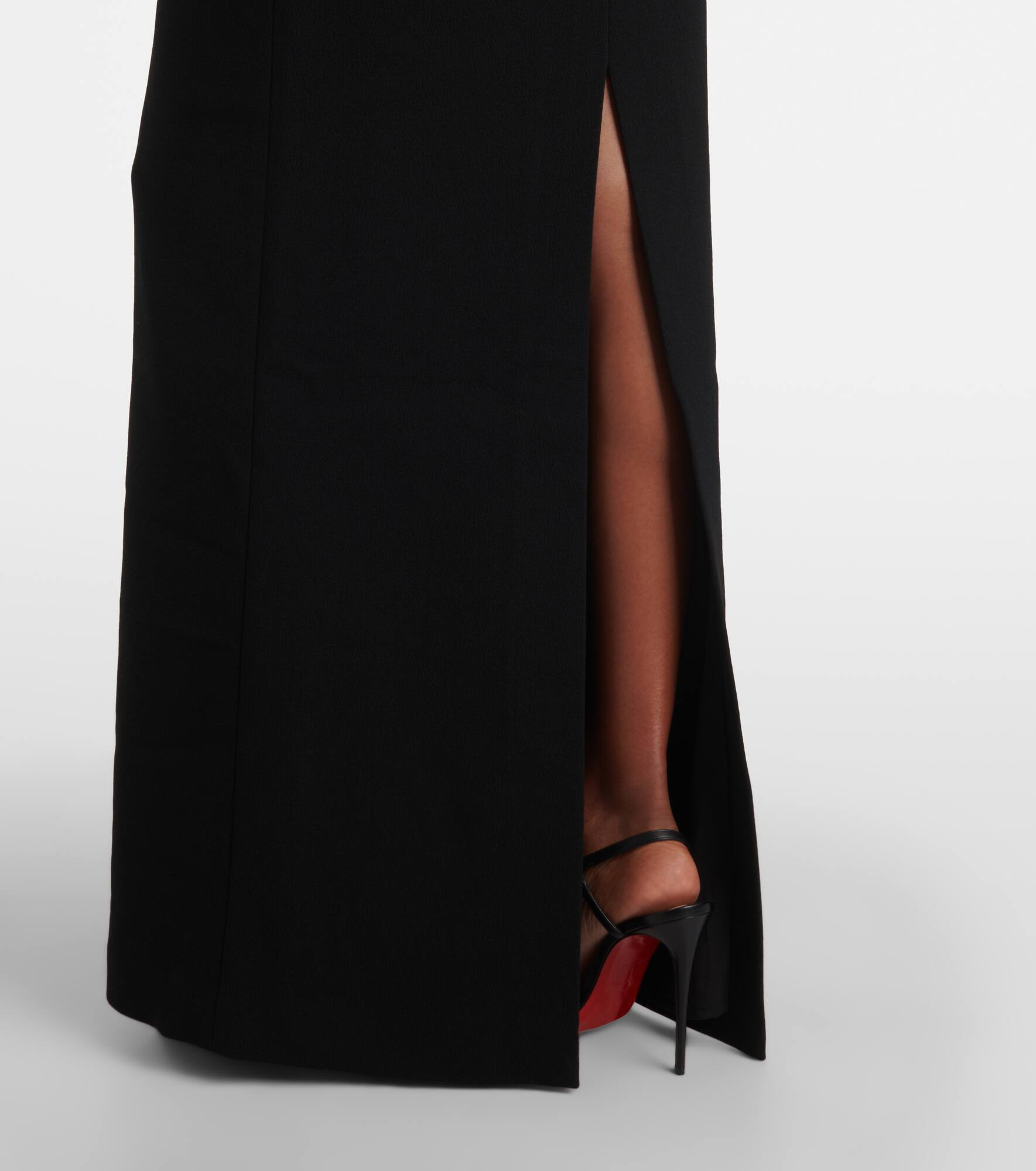 Cameron caped crêpe gown - 5
