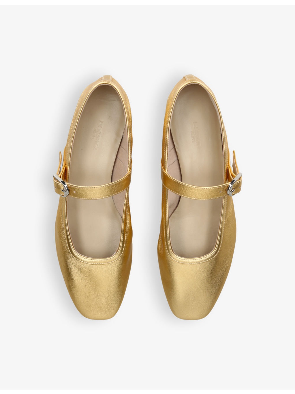 Ballet metallic leather Mary Jane flats - 2
