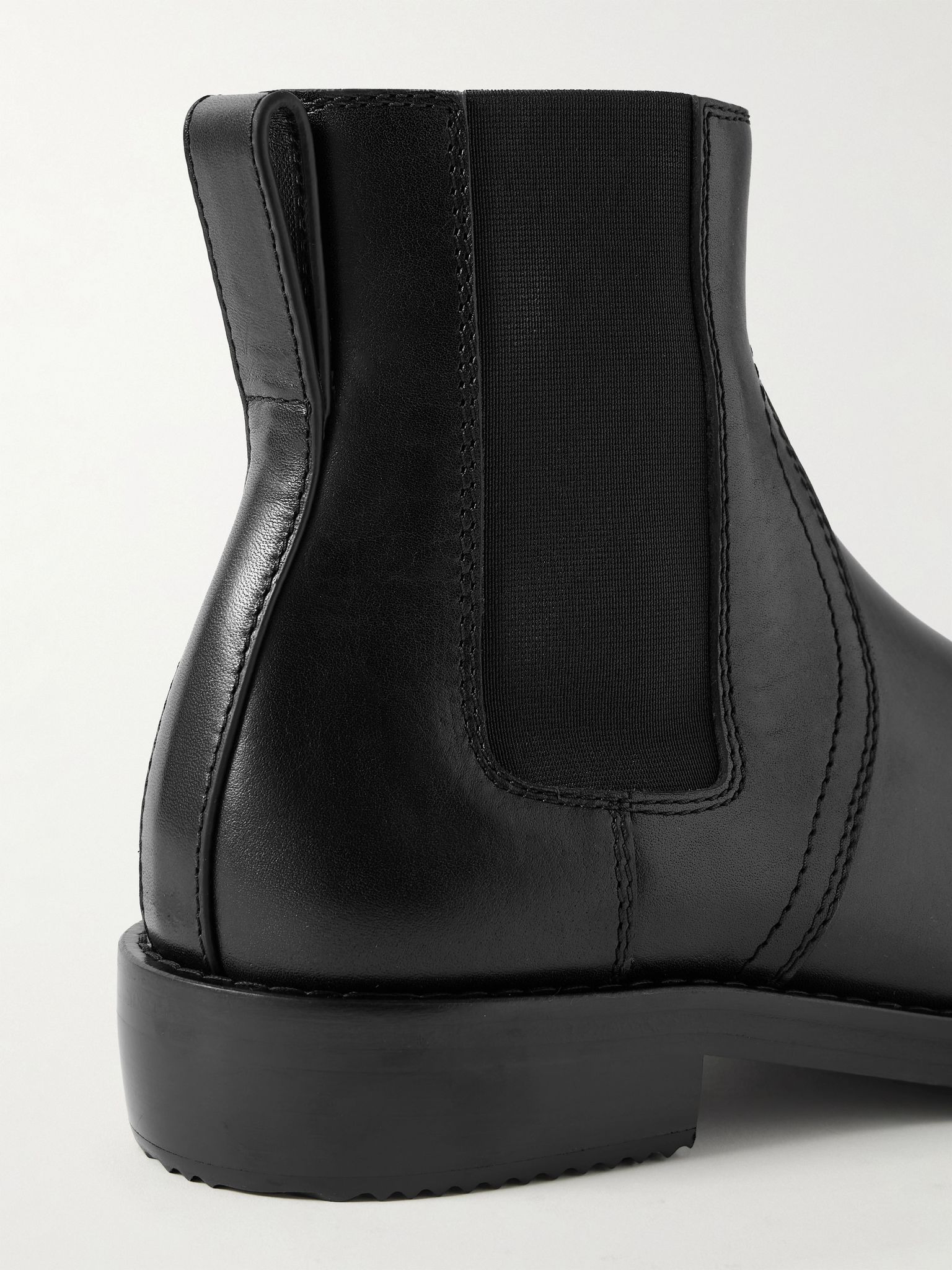 Leather Chelsea Boots Black - 5