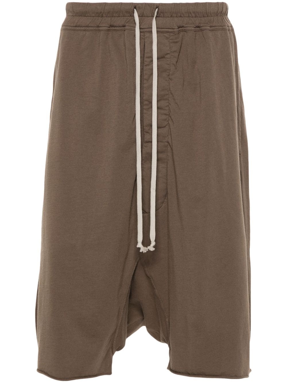 organic-cotton drop-crotch shorts - 1