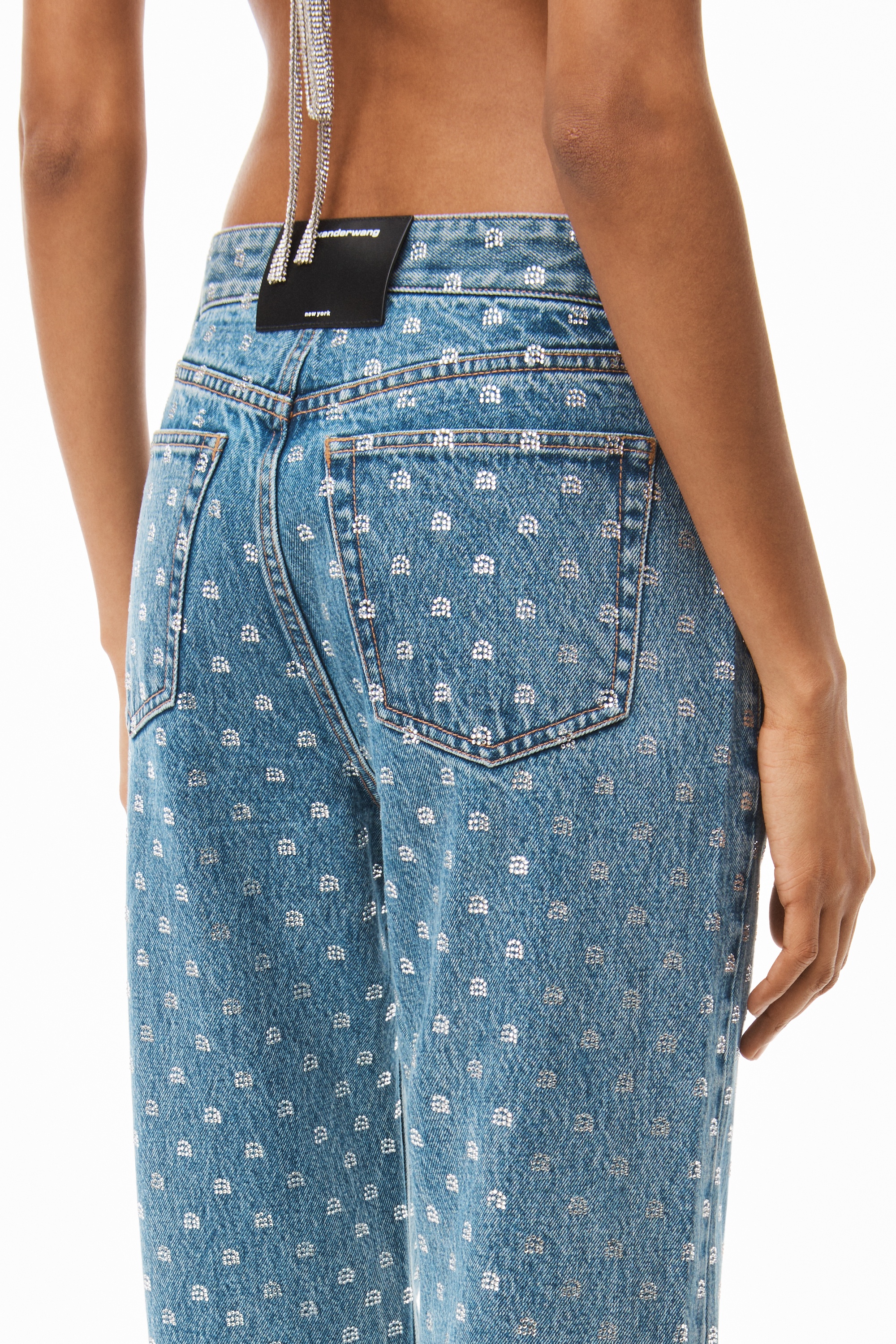 CRYSTAL A MIDRISE JEAN IN DENIM - 6