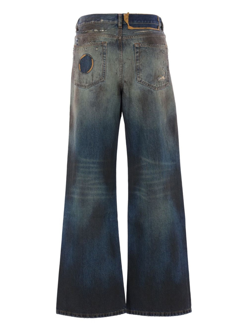 Ann Demeulemeester frayed-details jeans outlook