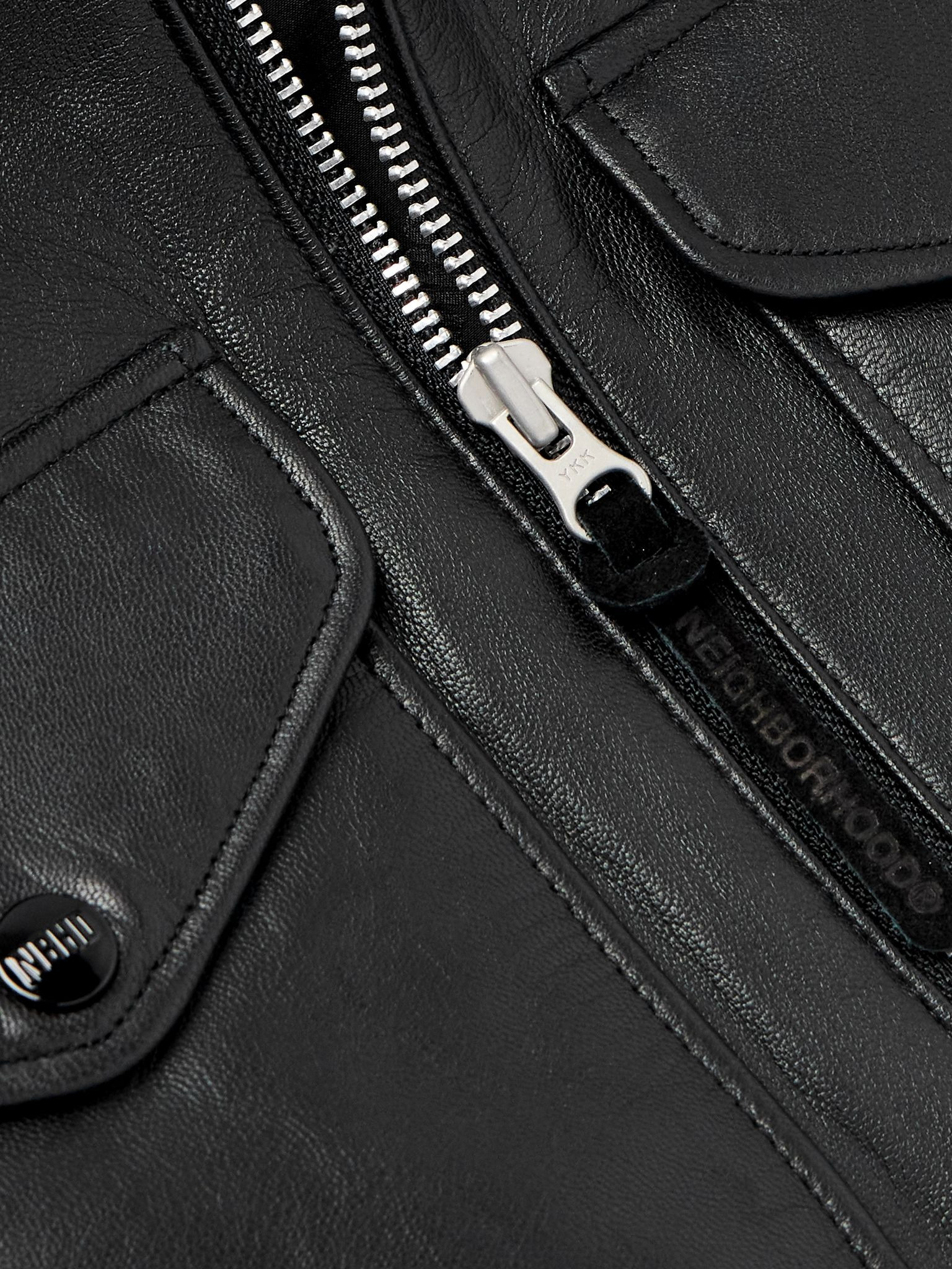 PM Leather Jacket Black - 4