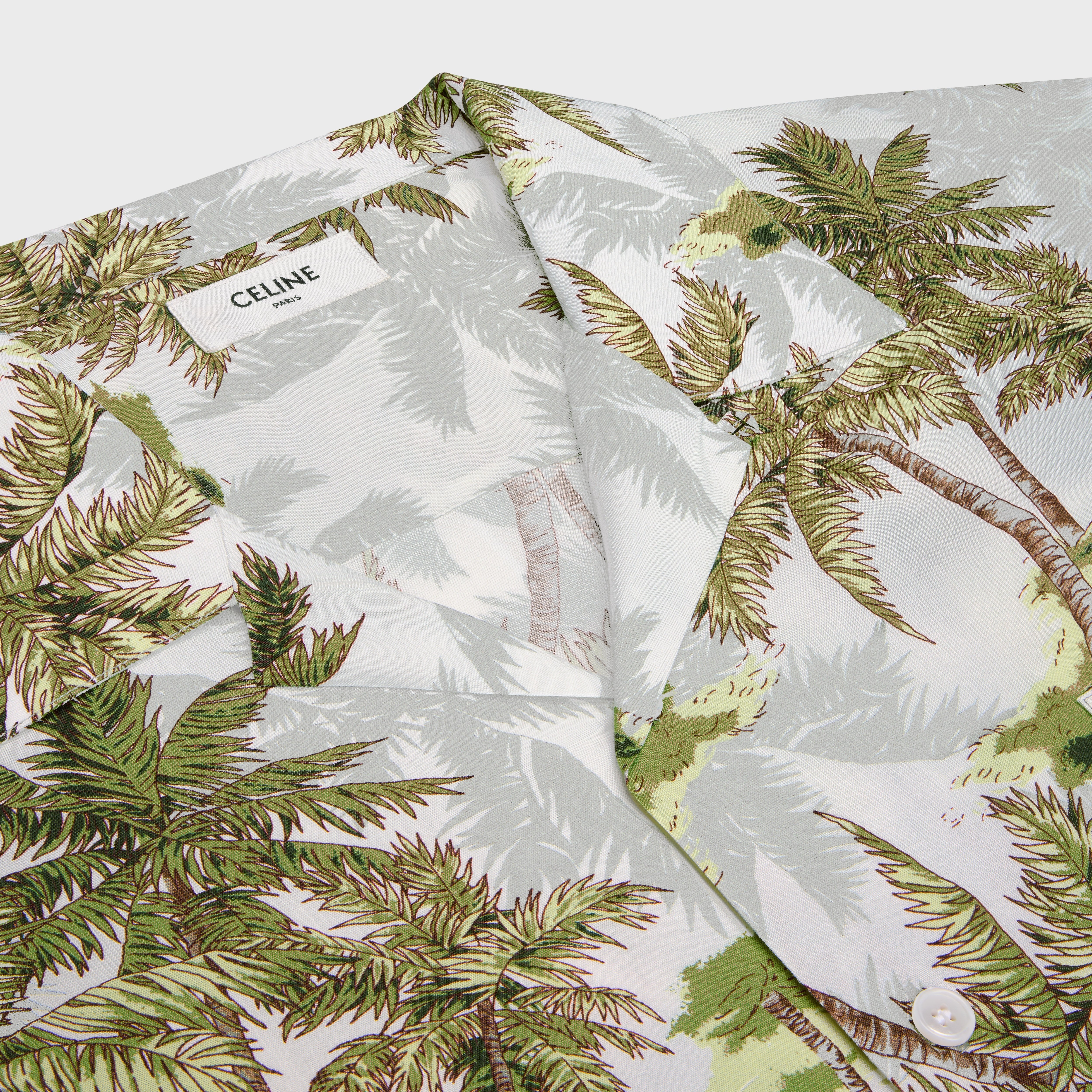 hawaiian shirt in printed viscose - 3