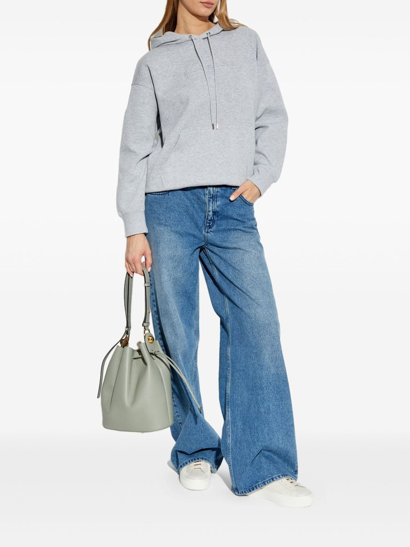 MICHAEL KORS logo-embossed hoodie outlook