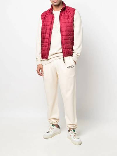 Maison Kitsuné logo-print tapered track pants outlook