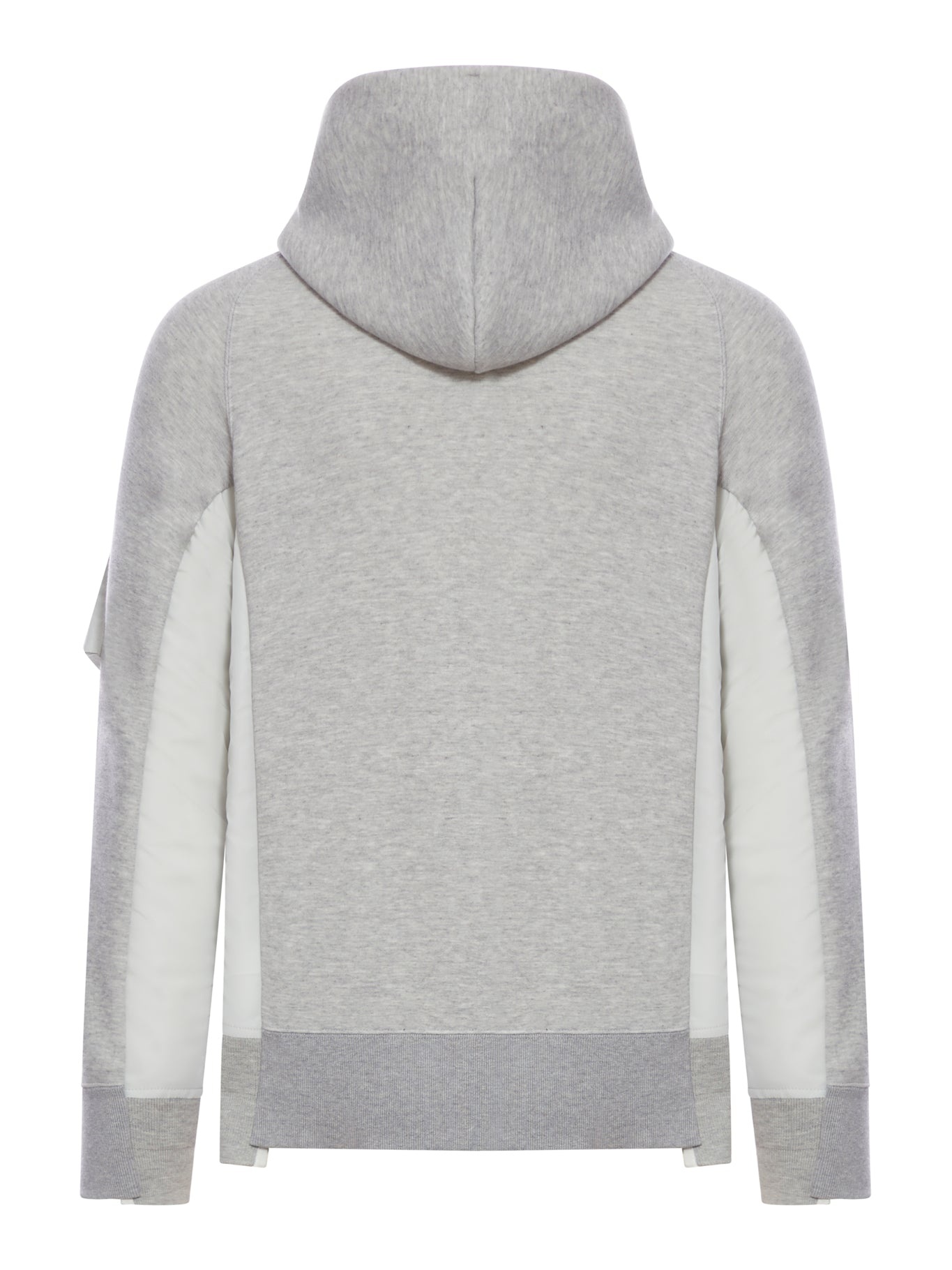SPONGE SWEAT X NYLON TWILL HOODIE - 2