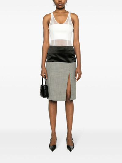 Givenchy panelled tailored pencil skirt outlook