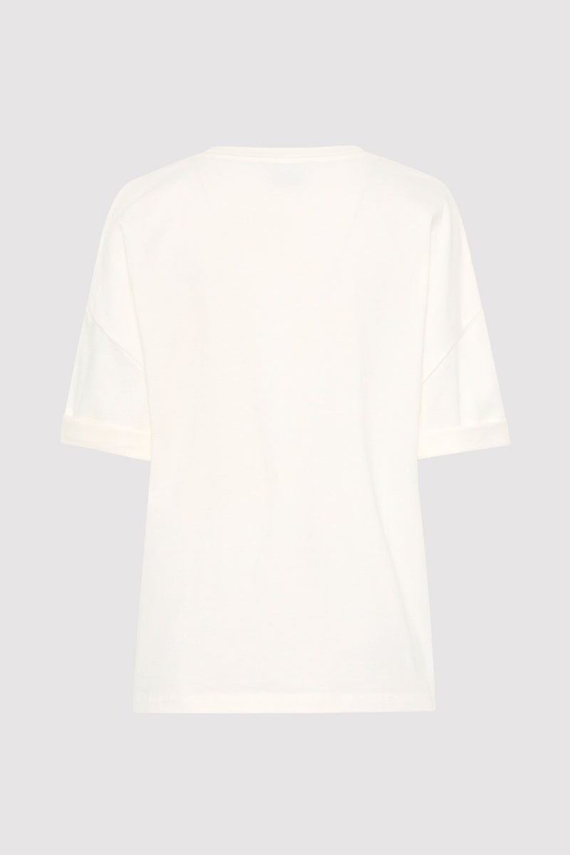 Organic Cotton Relaxed Tee - White - 5
