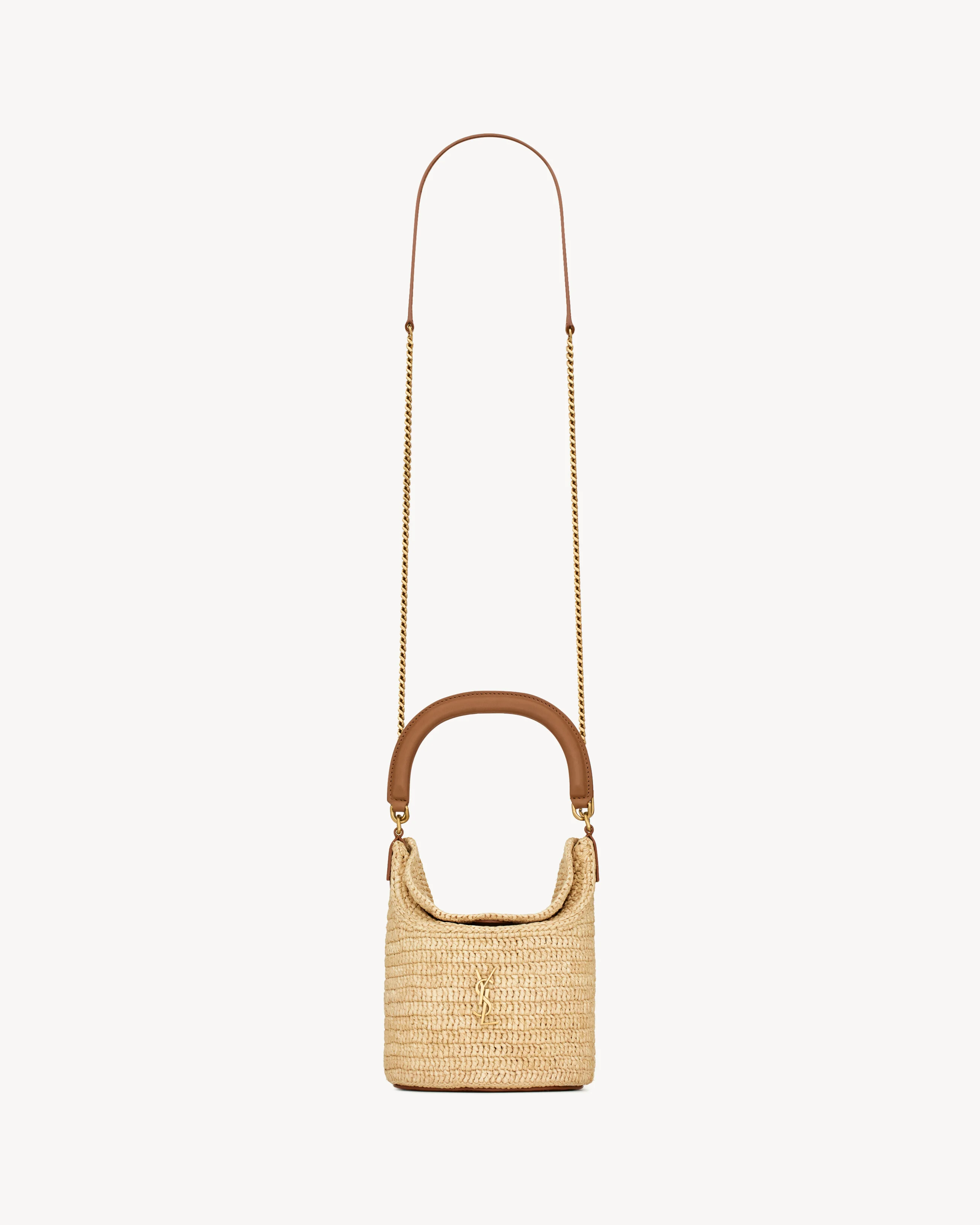 GABY BUCKET BAG IN RAFFIA - 1