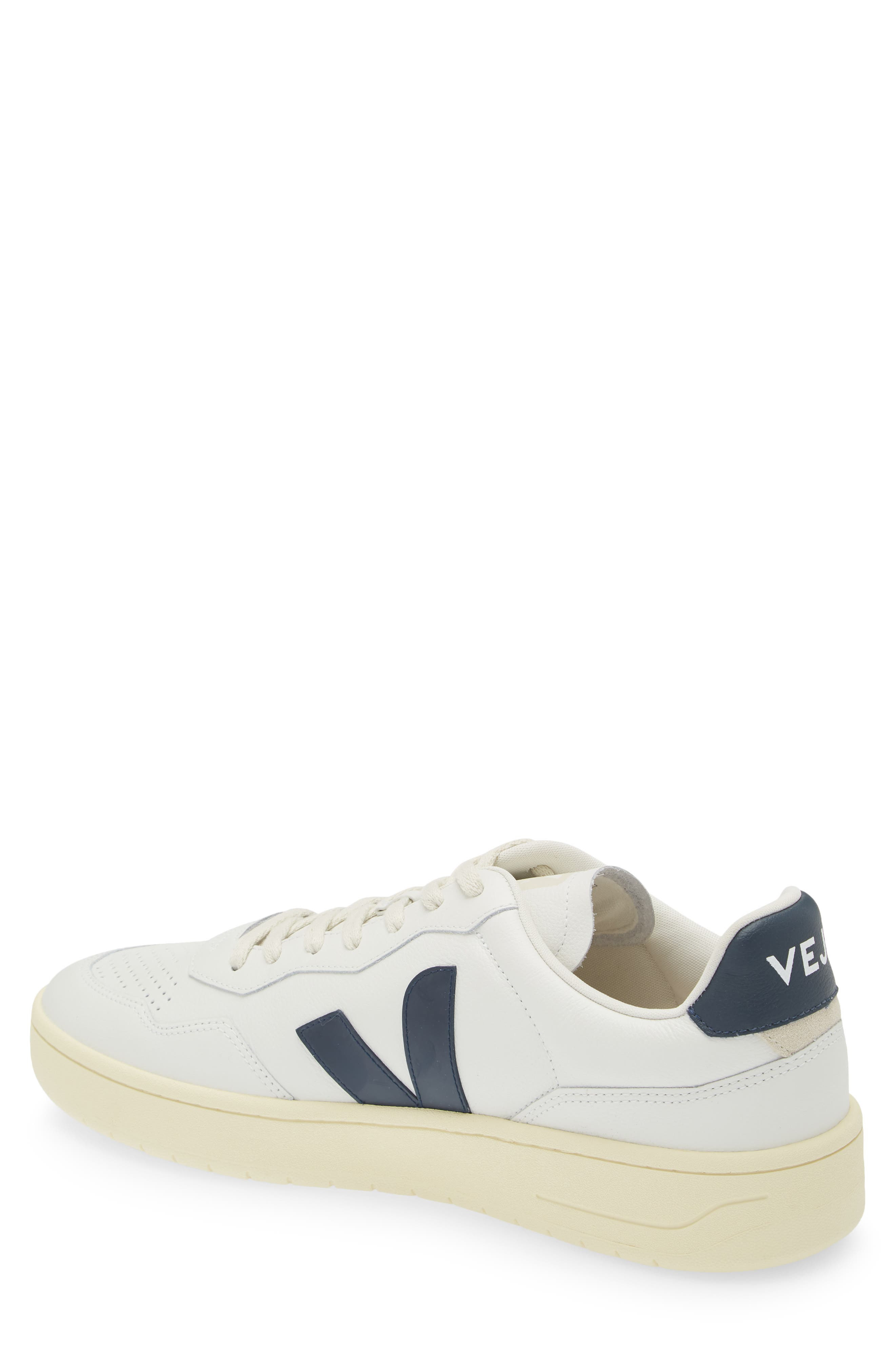 Veja V-90 Leather Sneaker in Extra White Nautico at Nordstrom - 2