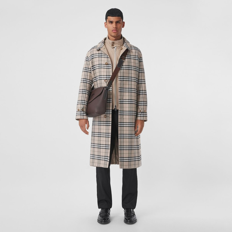 Grainy Leather Pocket Messenger Bag 6