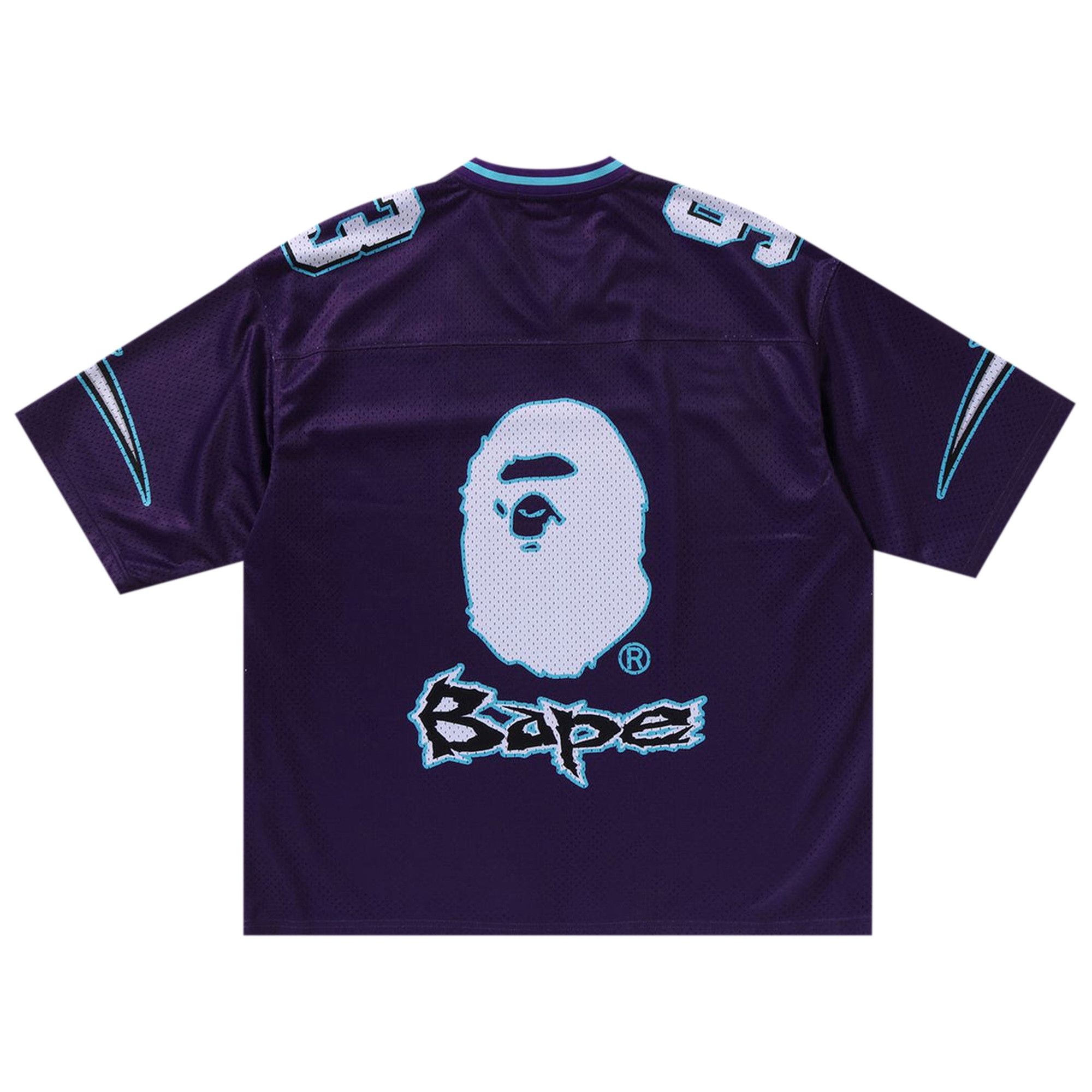 A BATHING APE® BAPE Football Relaxed Fit Tee 'Purple