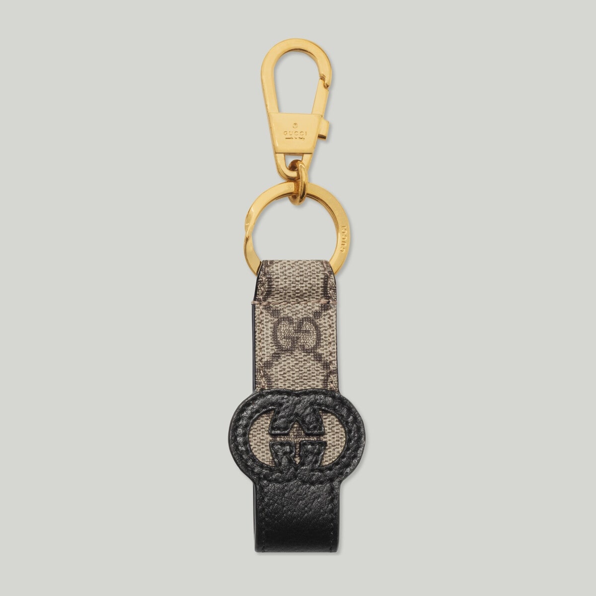 Keychain with cut-out Interlocking G - 1