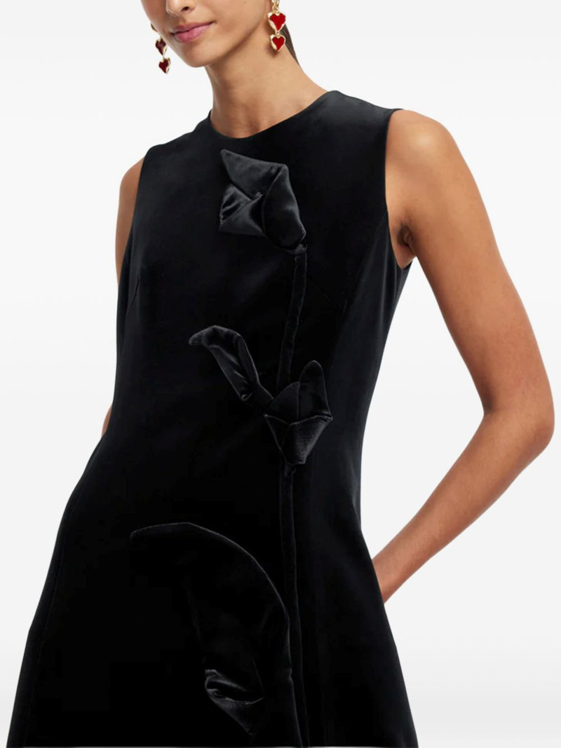 Cleo floral-appliqué midi dress 5