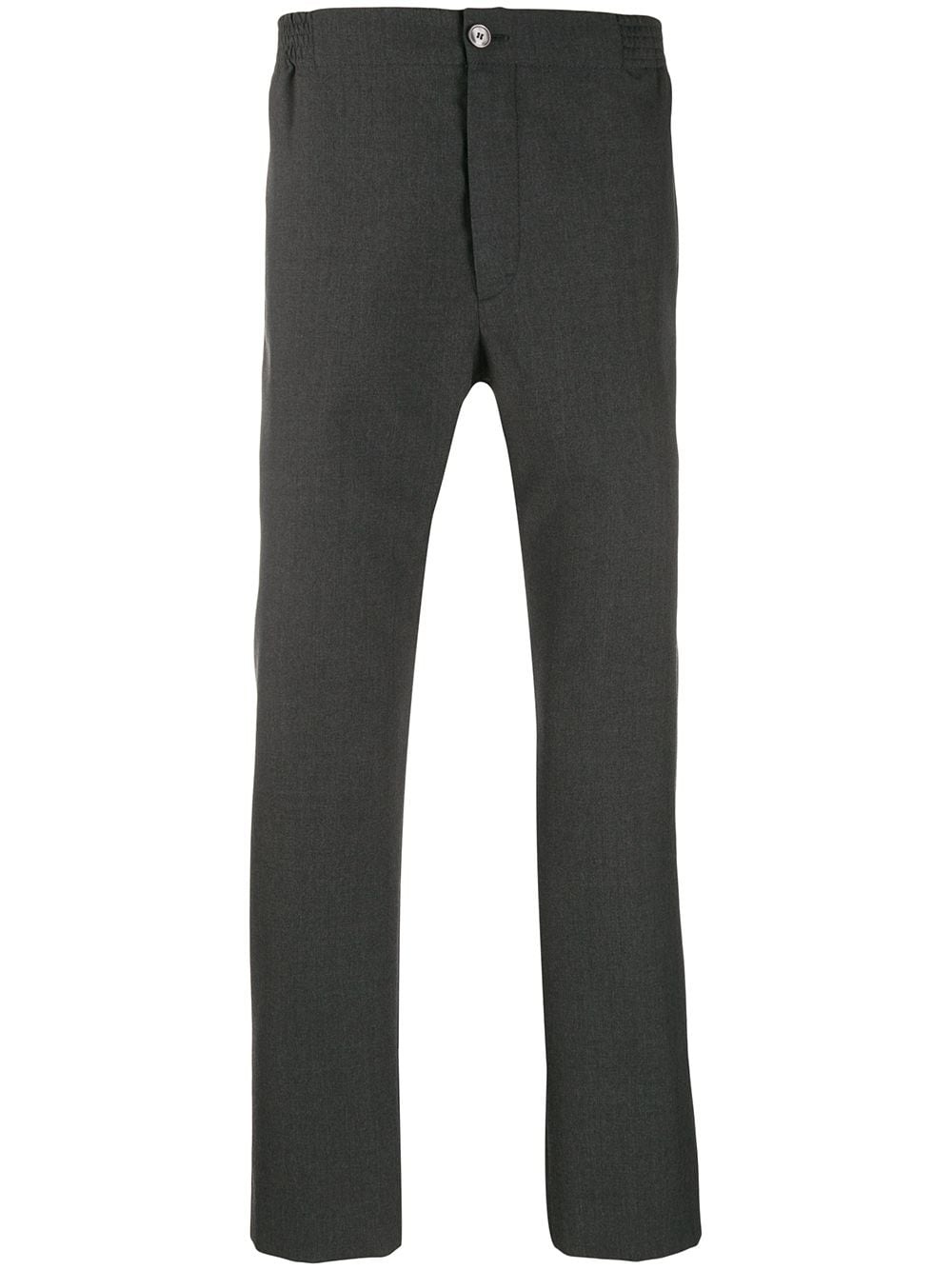 mid-rise straight leg trousers - 1