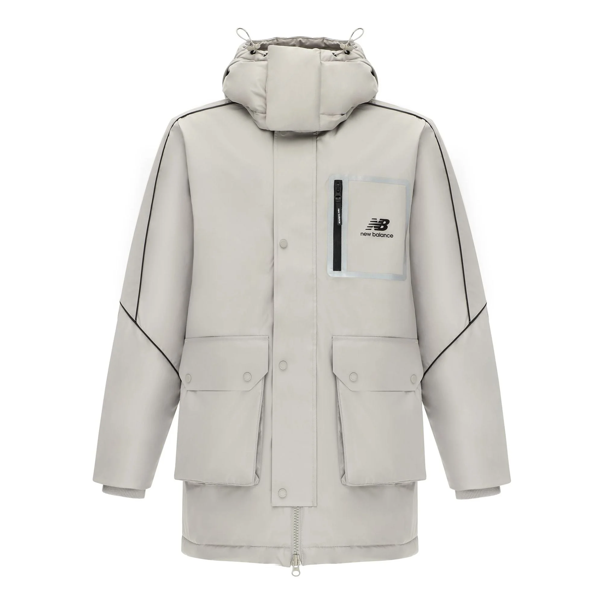New Balance Sportswear Hooded Jacket 'Grey Black' AMJ14320-ARF - 1