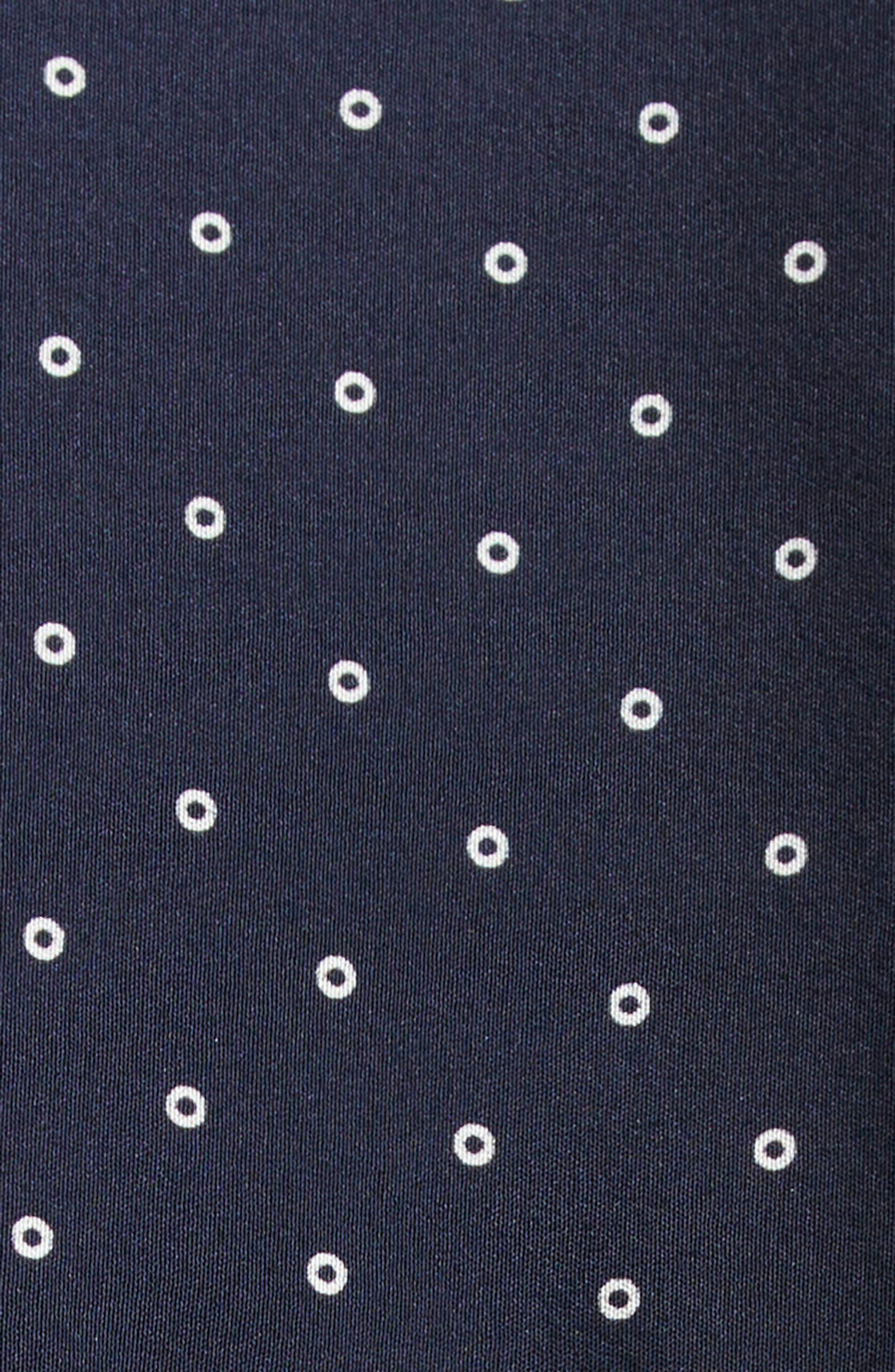 Veronica Beard Johnson Mixed Print Stretch Silk Button-Up Shirt in Navy Multi at Nordstrom - 7