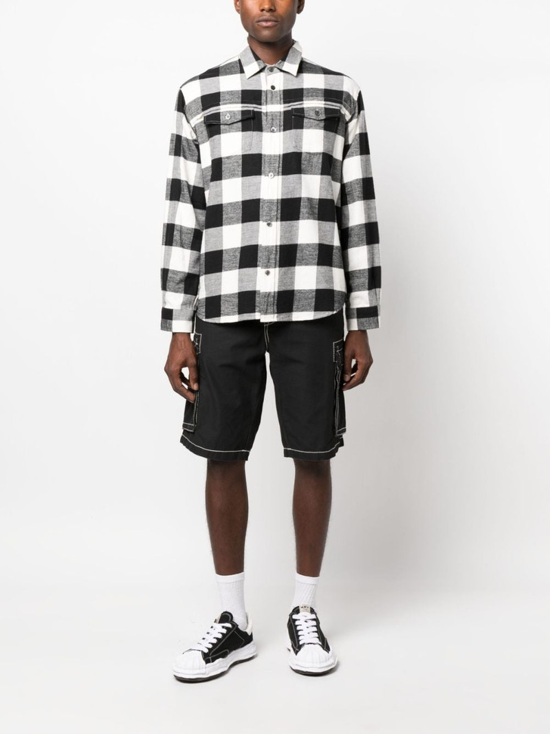 UNDERCOVER check-pattern cotton shirt outlook