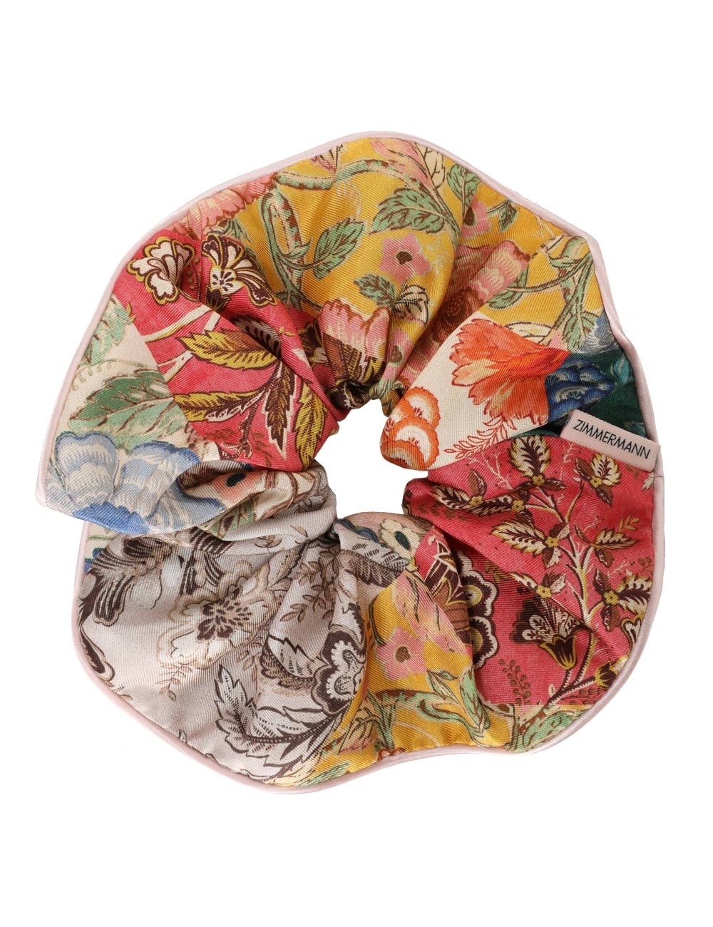 DOUBLE FACED SILK SCRUNCHIE - 1