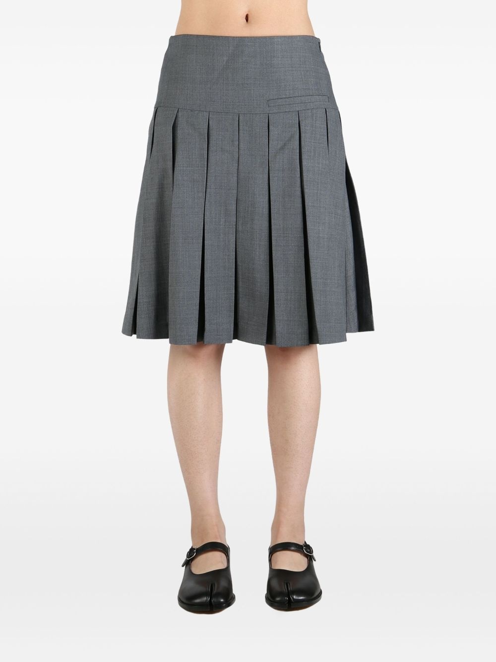 wool-blend skirt - 2