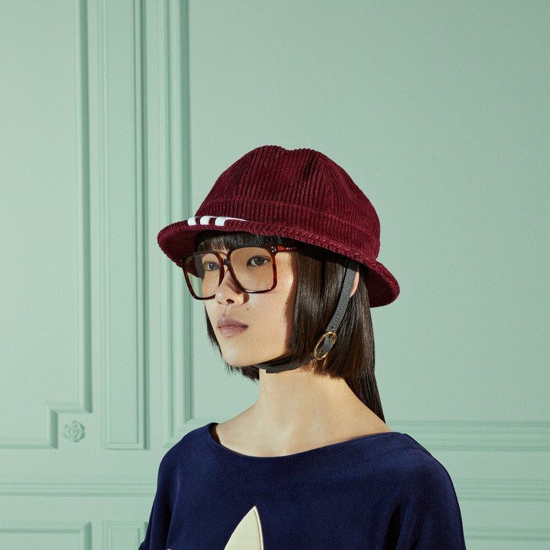 adidas x Gucci foldable corduroy golf hat 3