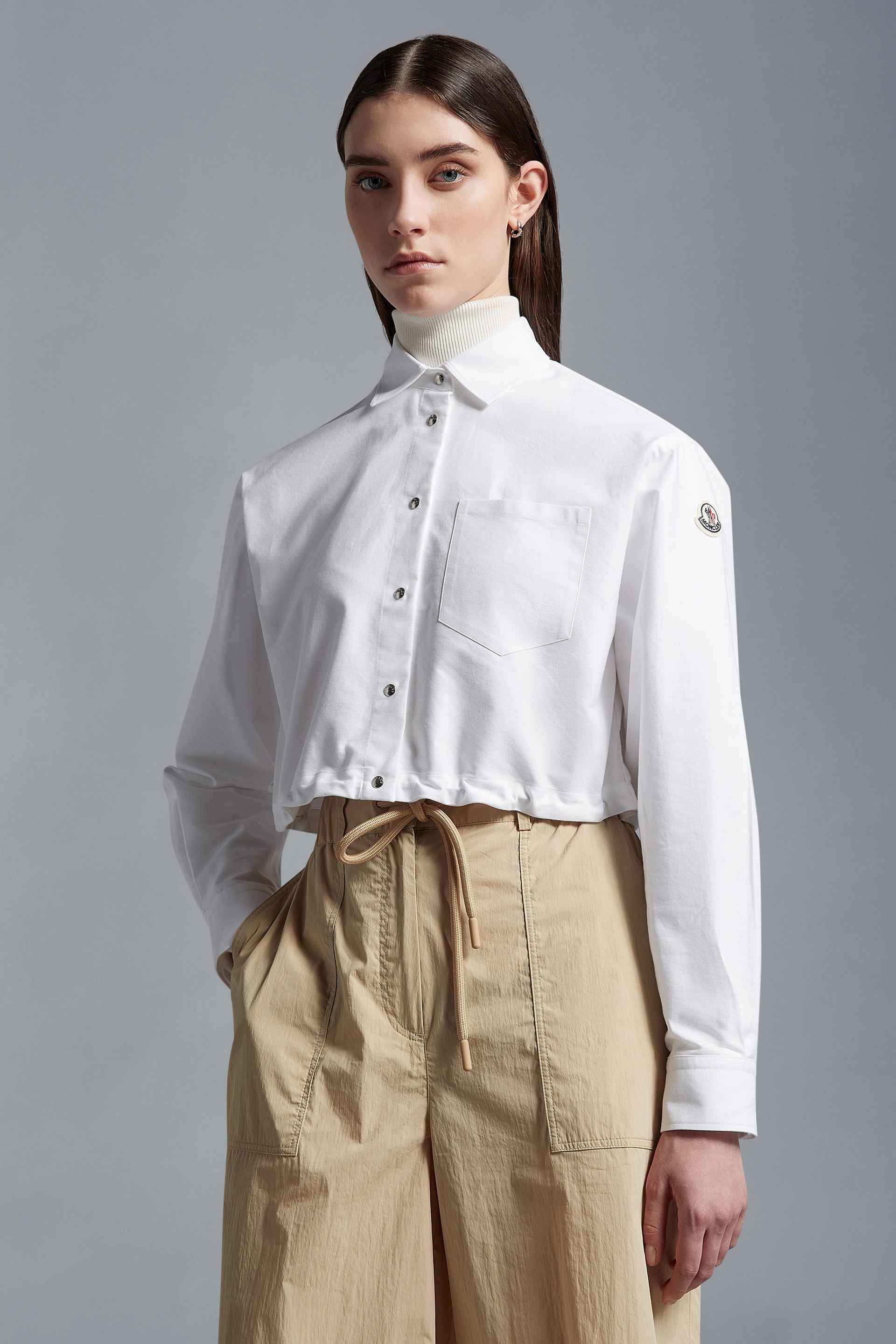 Cropped Cotton Shirt - 3