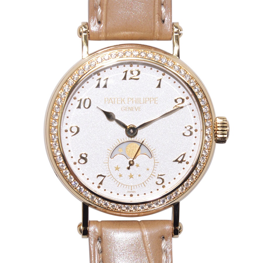 Patek Philippe Hand Wind Diamond White Dial Watch 7121J-001 - 2
