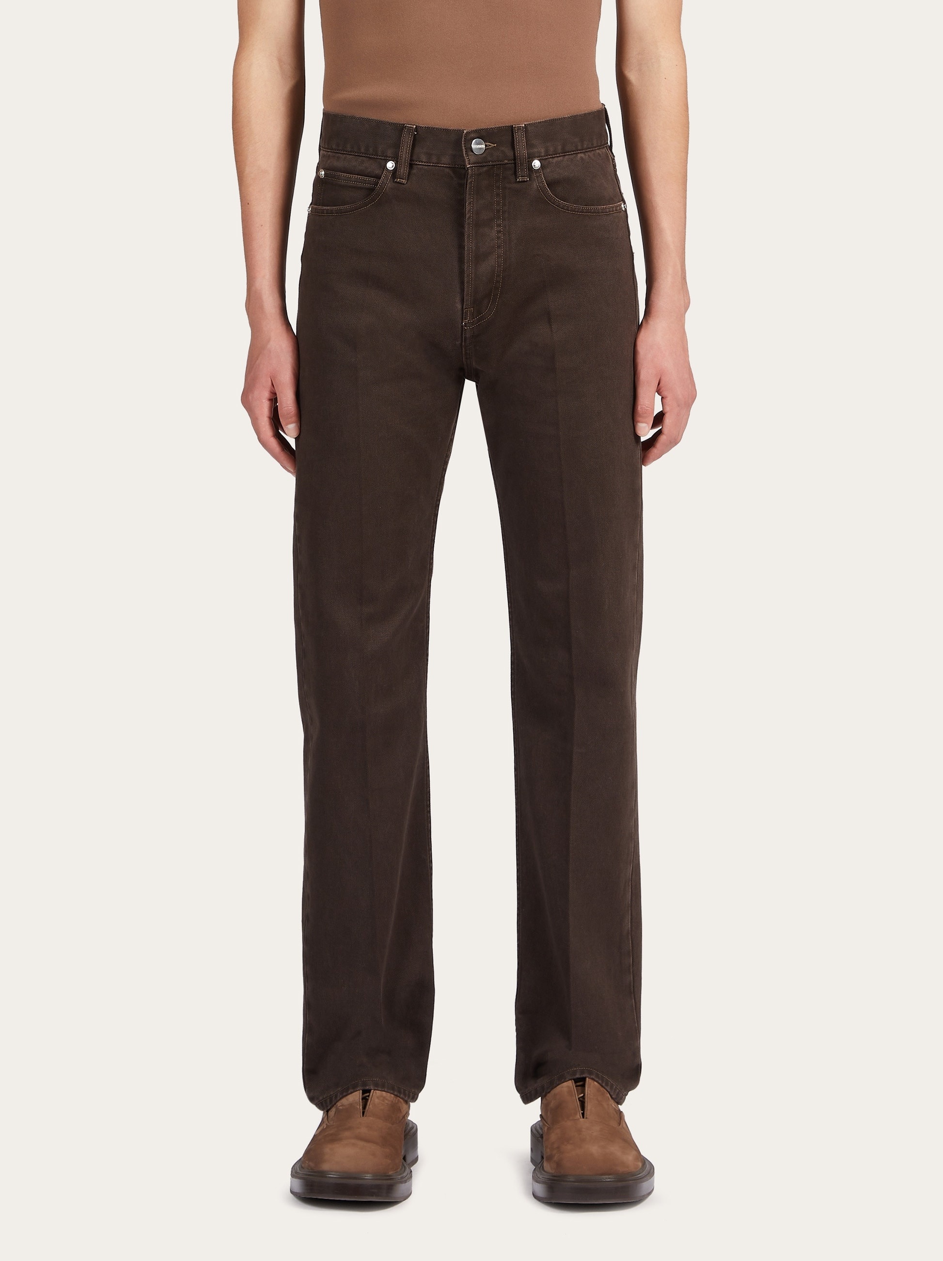 Washed five pocket trouser - 2