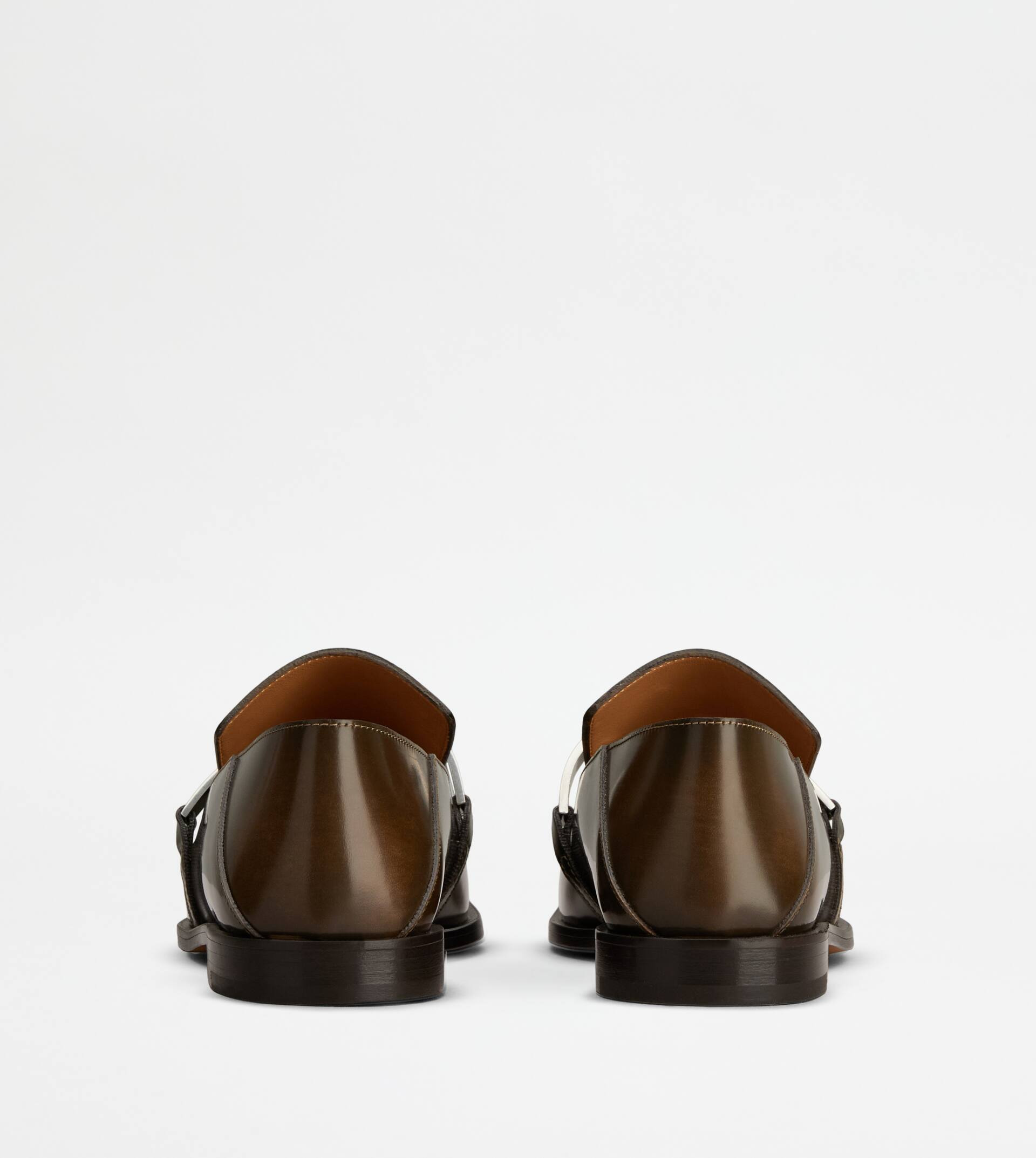 LOAFERS IN LEATHER - BROWN - 3