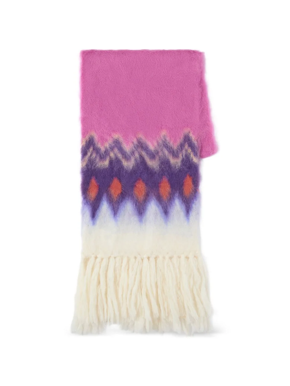 Amanie fringed-hem scarf - 1